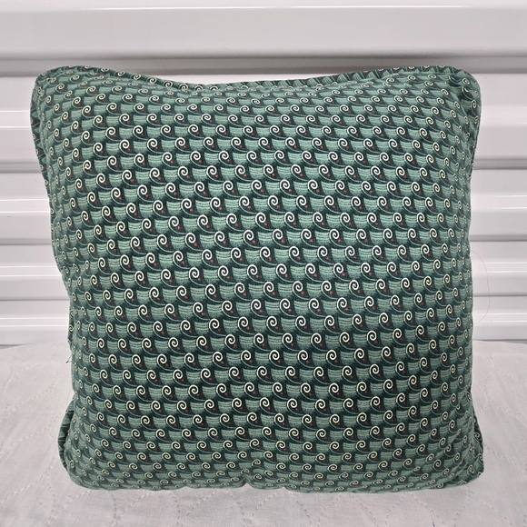 Vtg Handmade Christmas Crosstitched Folk Art Throw Pillow Ceramic Ornaments EUC - Picture 6 of 15